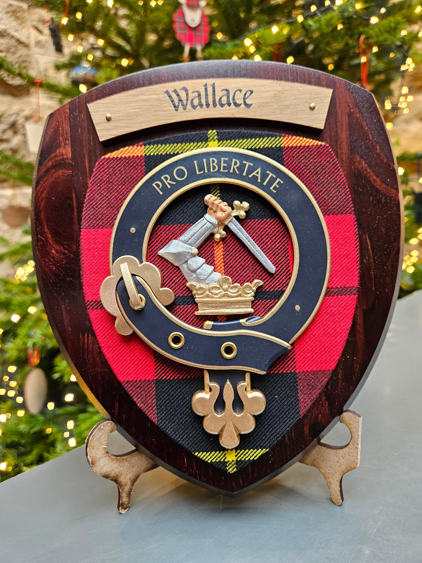 Wallace Clan Crest Plaque