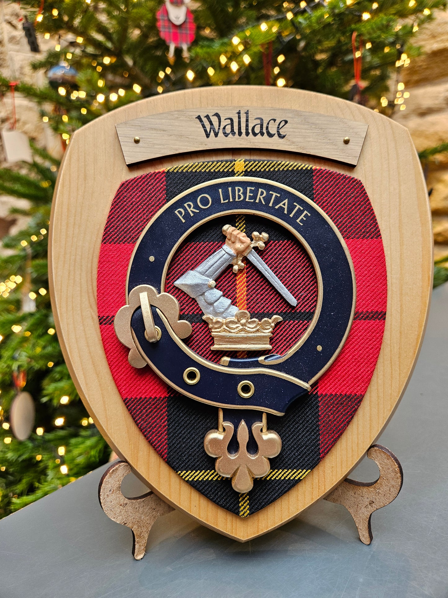 Wallace Clan Crest Plaque