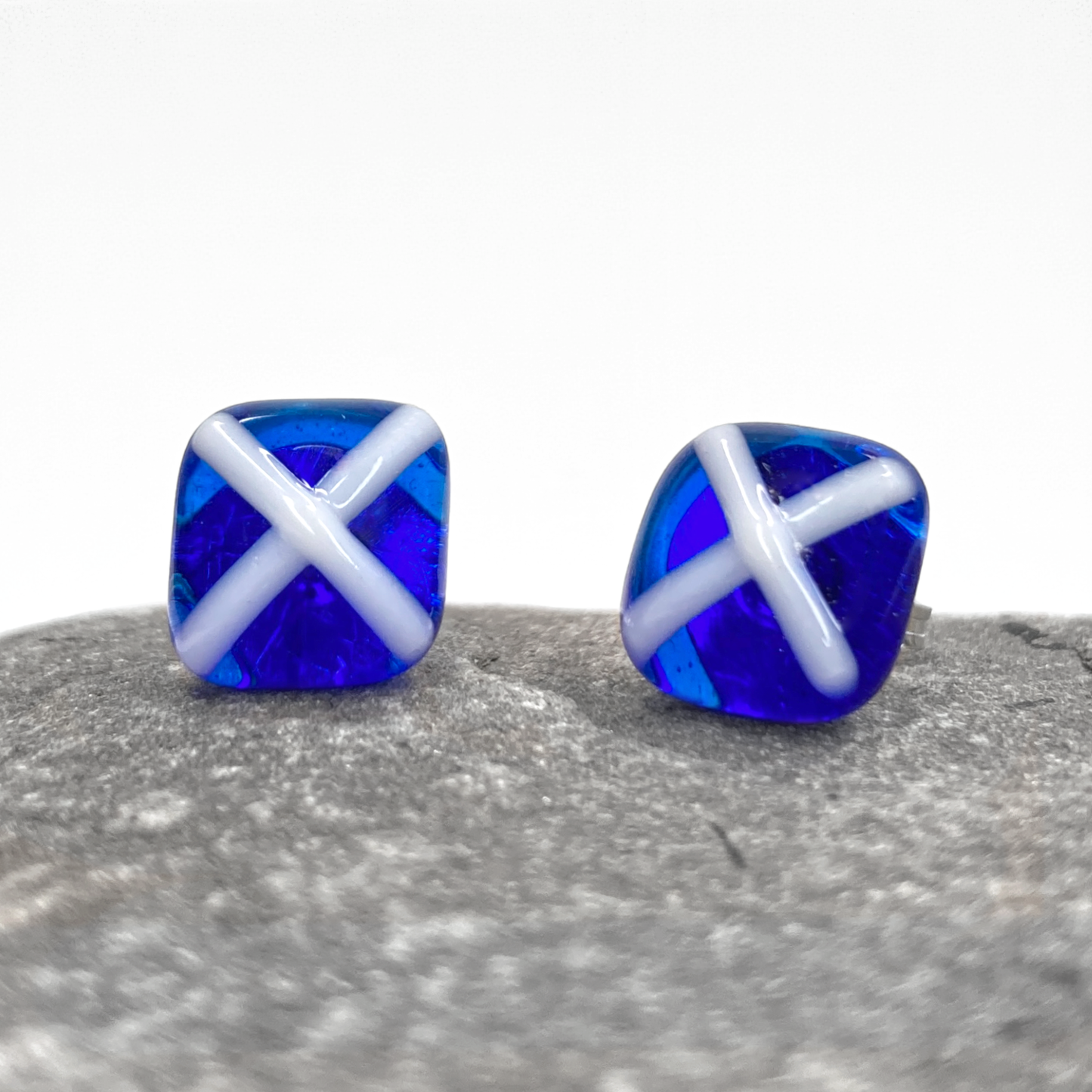 Satire Glass Stud Earrings