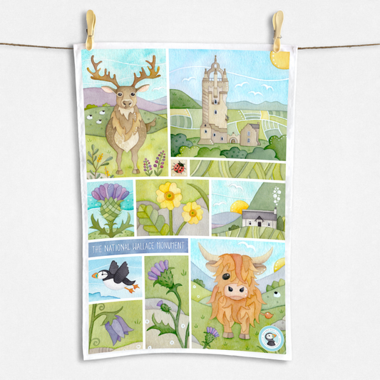 Wallace Monument Tea Towel